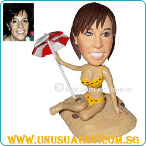 Custom 3D Caricature Female Bikini Figurine